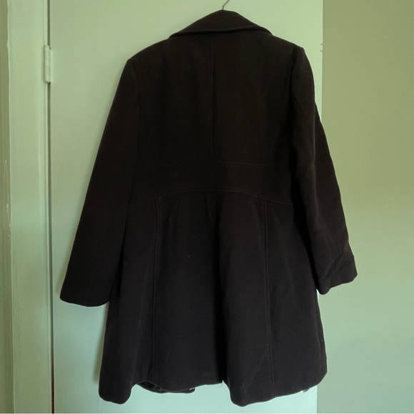 Larry Levine Women’s Sport Purple Wool Long Jacket - Picture 13 of 14